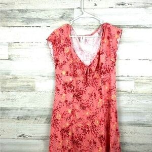 Floral Pink Mini Dress